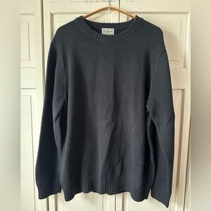 L.L. Bean Black Knit Pullover